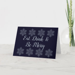 Ornate Silver Snowflake Card