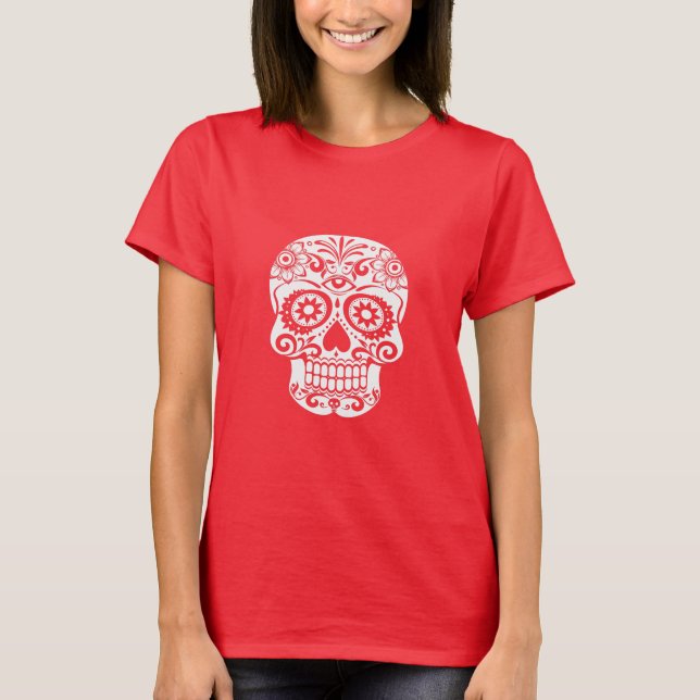 Ornate Skull Art T-Shirt (Front)