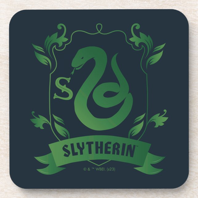Ornate SLYTHERIN™ House Crest Coaster (Front)