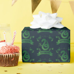 Ornate SLYTHERIN™ House Crest Wrapping Paper