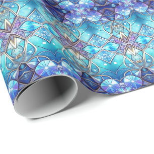 Ornate Stained Glass Pattern Wrapping Paper