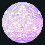 Ornate Star of David Jewish  Classic Round Sticker<br><div class="desc">Star of David</div>
