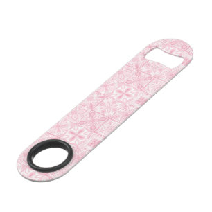 Ornate tiles in pink