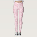 Ornate tiles in pink  leggings<br><div class="desc">Hand-painted various ornate tiles with floral elements</div>