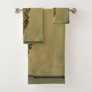 Ornate Treble Clef Bath Towel Set