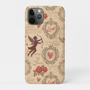 Ornate Victorian Cupid Valentine Romance Case-Mate iPhone Case