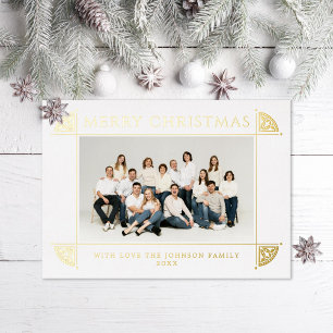 Ornate Vintage Motif Christmas Photo