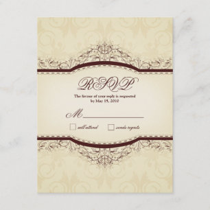 Ornate Vintage RSVP Cards