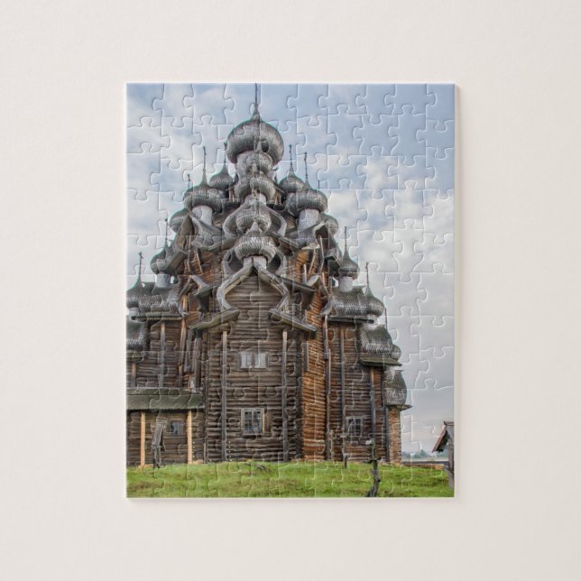 Ornate wooden church, Russia Jigsaw Puzzle (Vertical)