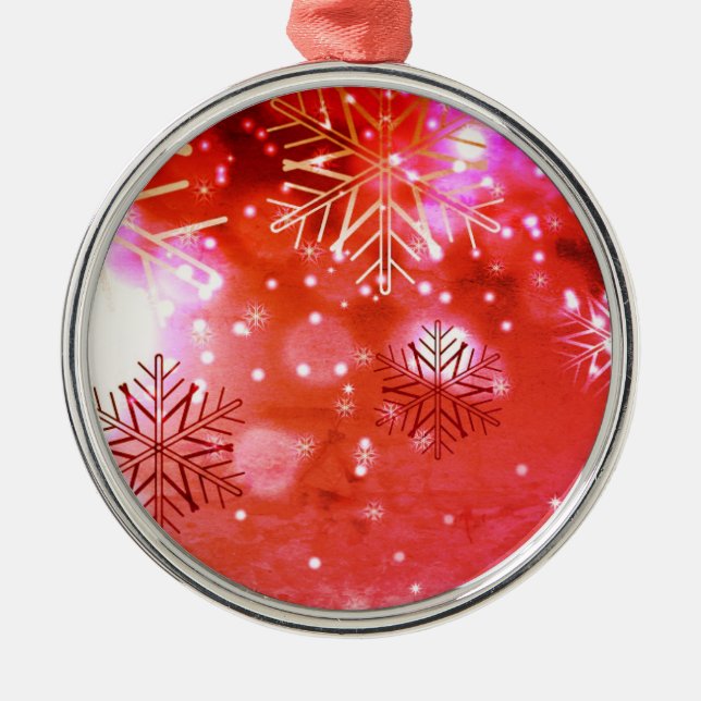 Ornement Flocon de neige Metal Tree Decoration (Front)