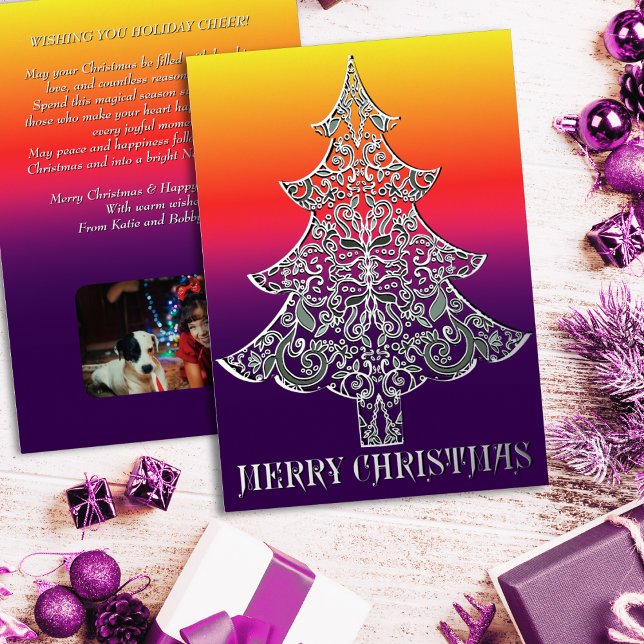 Ornemental Filigree Pattern Christmas Tree Silver (Creator Uploaded)