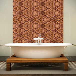 Ornemental patterns carved in Precious wood Wallpaper