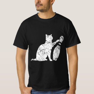 Ornery Alley Cat Tipping Bowling Pin Fun Team Gift T-Shirt