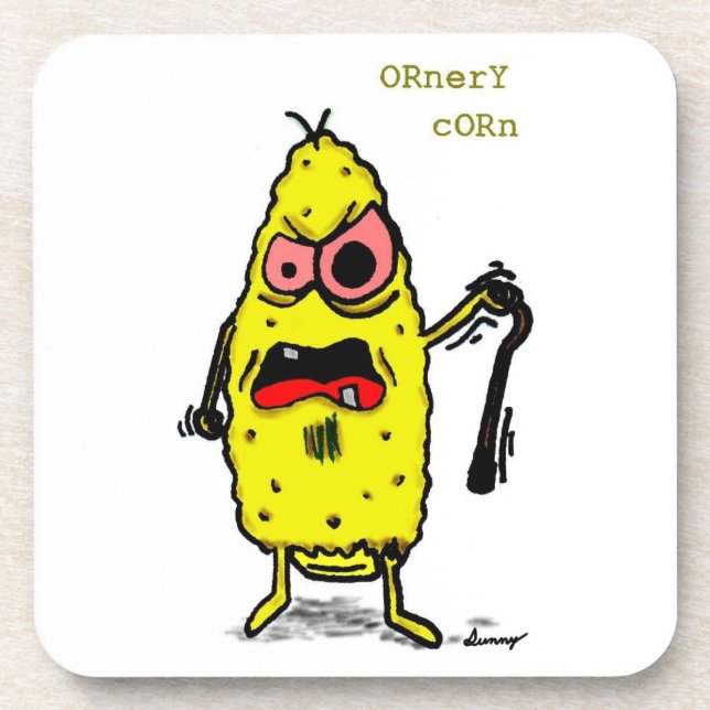 Ornery Corn Coasters - Set of 6 (Front)