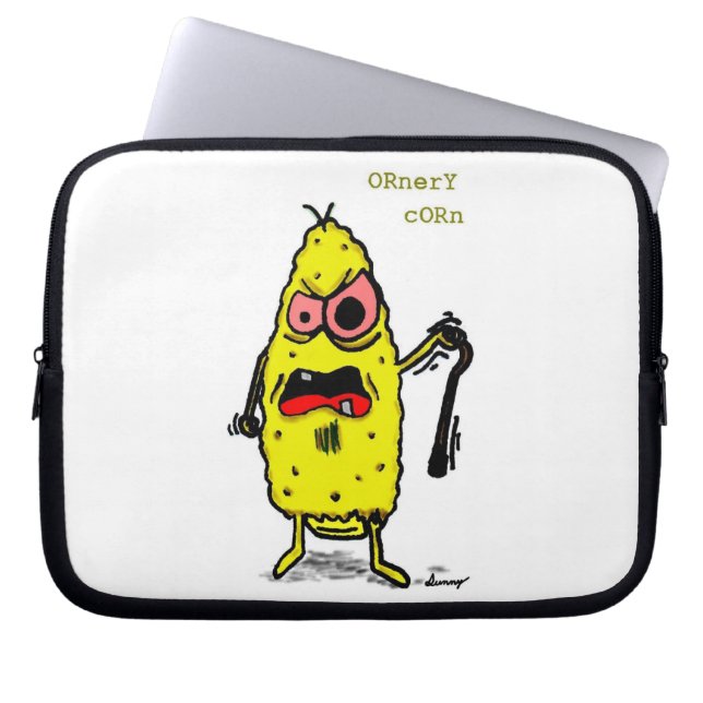 Ornery Corn Laptop Sleeve (Front)