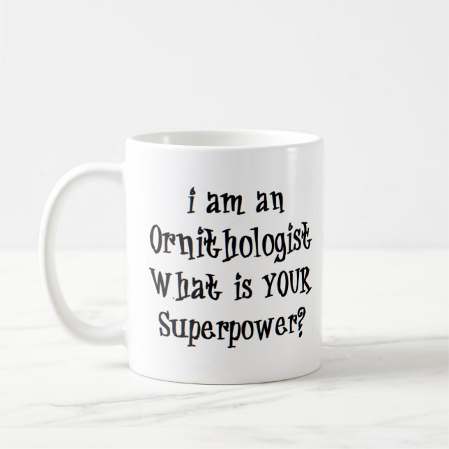 ornithology coffee mug (Left)