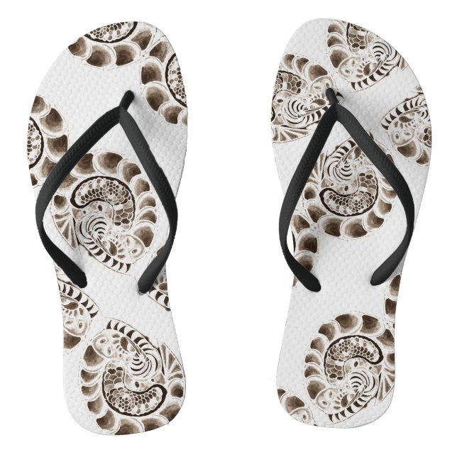Oroboros Kaleidoscope design Jandals (Footbed)