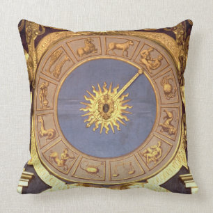 Orologio Zodicale (Zodiac Clock) (fresco and gilde Cushion