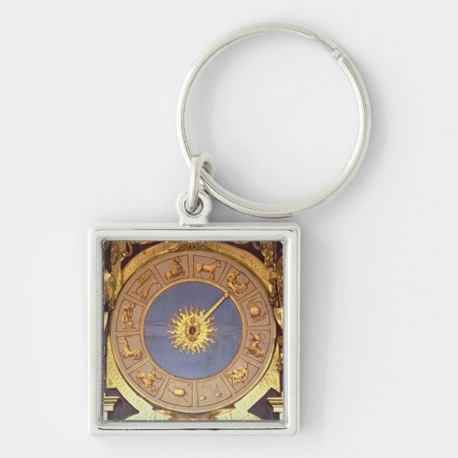 Orologio Zodicale (Zodiac Clock) (fresco and gilde Key Ring (Front)