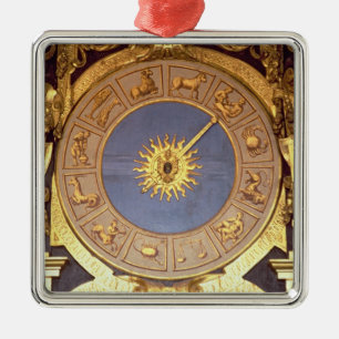 Orologio Zodicale (Zodiac Clock) (fresco and gilde Metal Tree Decoration