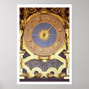 Orologio Zodicale (Zodiac Clock) (fresco and gilde Poster