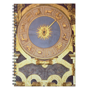 Orologio Zodicale (Zodiac Clock) (fresco and gilde Spiral Notebook