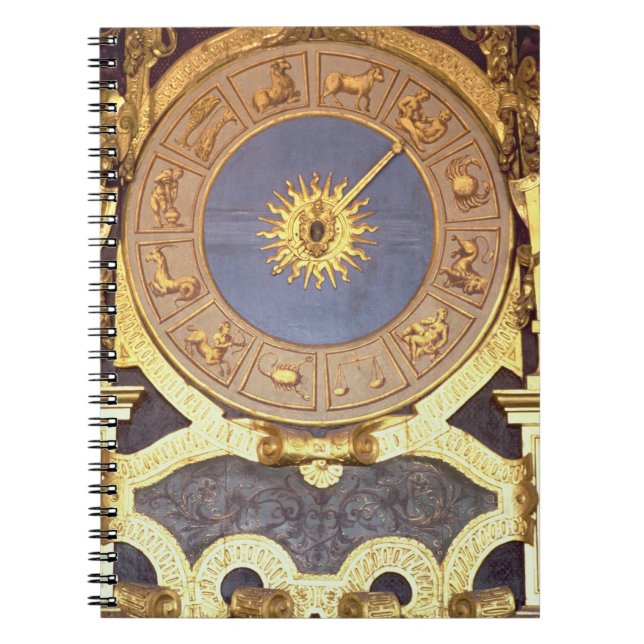 Orologio Zodicale (Zodiac Clock) (fresco and gilde Spiral Notebook (Front)