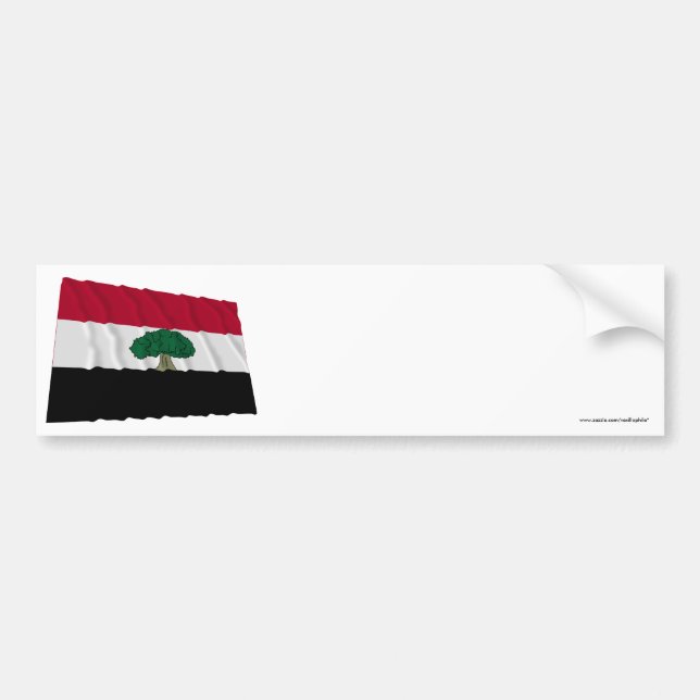 Oromia Waving Flag Bumper Sticker (Front)
