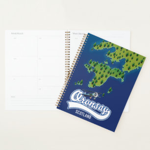 Oronsay Scotland island map Planner