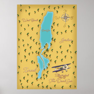 Oronsay Scotland island map  Poster
