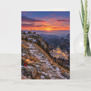 Oropa Italy Blank Christmas Holiday Card