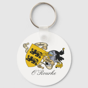 O'Rourke Family Crest Key Ring