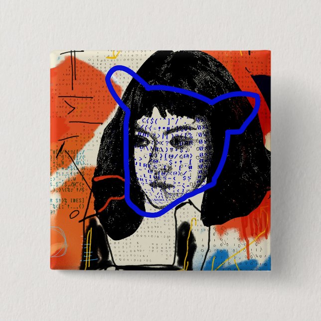 Orphan Black | Abstract MK Clone - Project Leda 15 Cm Square Badge (Front)
