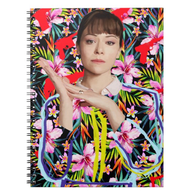 Orphan Black | Alison - Floral Pattern Spiral Notebook (Front)