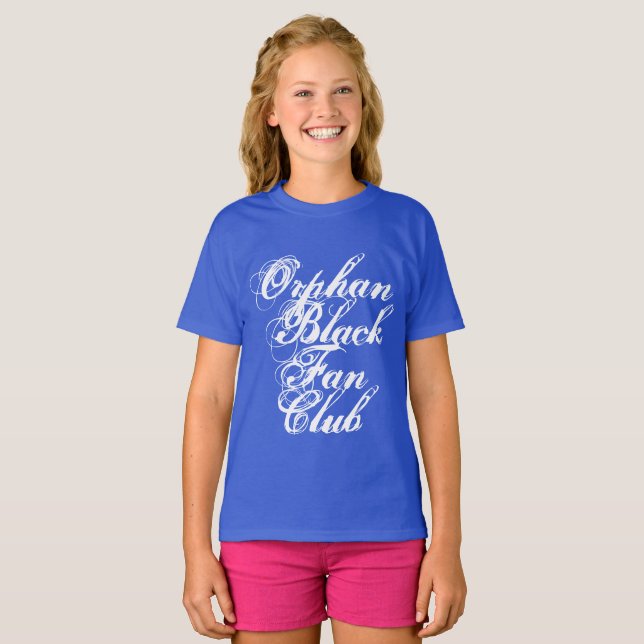 Orphan Black fan club in rustic script T-Shirt (Front Full)