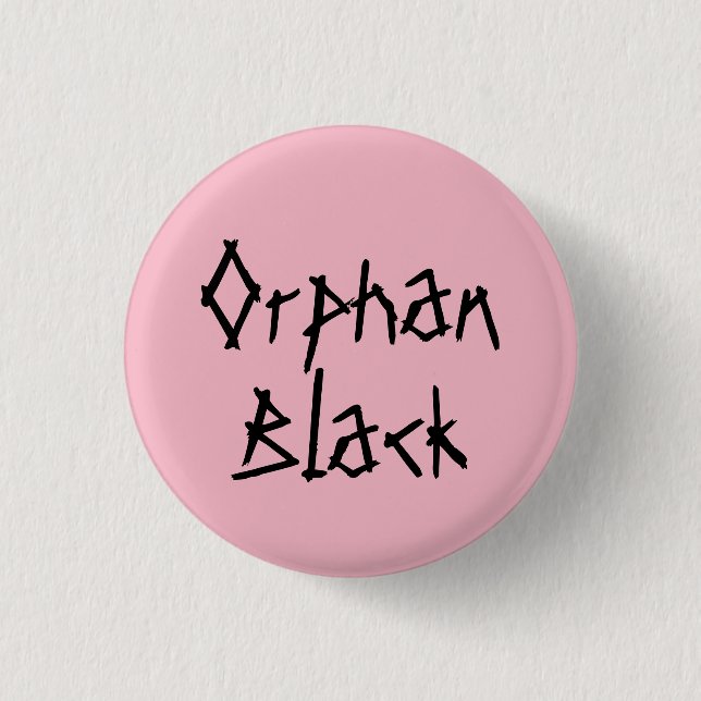 Orphan Black tv show name in distressed font 3 Cm Round Badge (Front)
