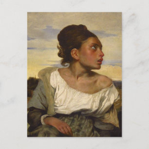 Orphan Girl at the Cemetery Postcard