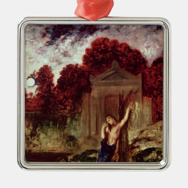 Orpheus at the Tomb of Eurydice Metal Tree Decoration (Front)