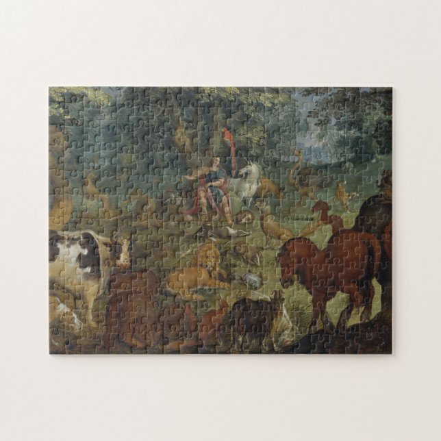 Orpheus Charming the Beasts (oil on panel) Jigsaw Puzzle (Horizontal)