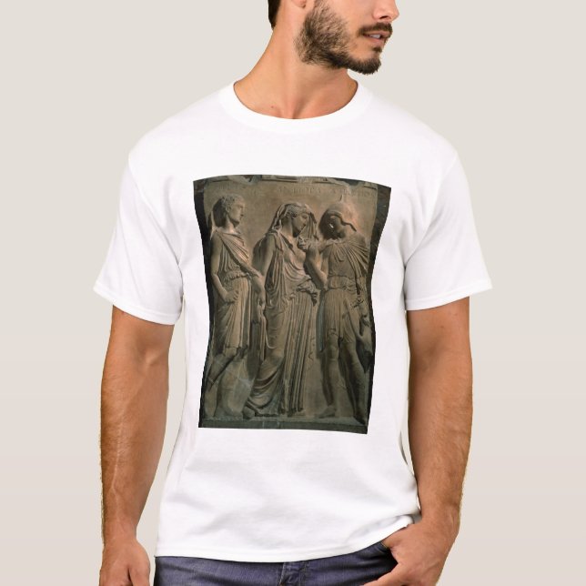 Orpheus, Eurydice and Hermes (marble) T-Shirt (Front)