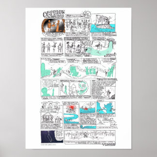Orpheus - greekmythcomix strip poster