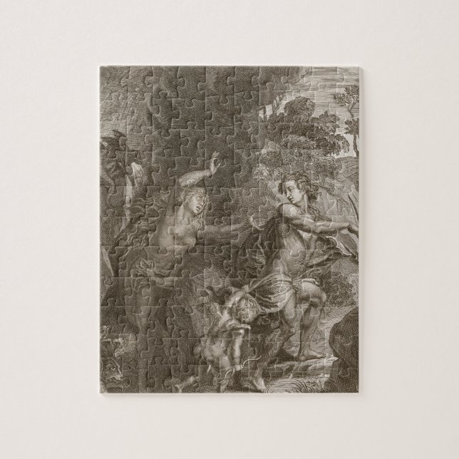 Orpheus, Leading Eurydice Out of Hell, Looks Back Jigsaw Puzzle (Vertical)