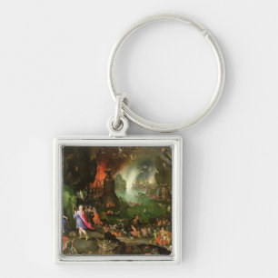 Orpheus with a Harp Playing to Pluto Key Ring