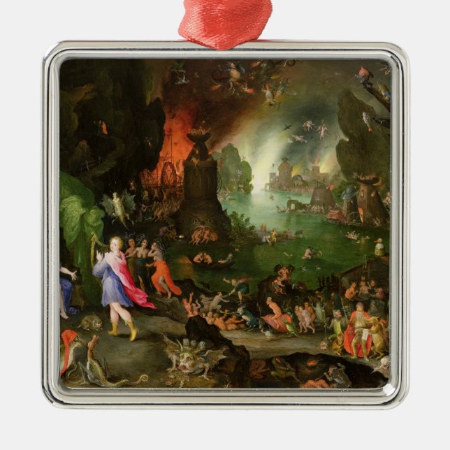 Orpheus with a Harp Playing to Pluto Metal Tree Decoration (Front)
