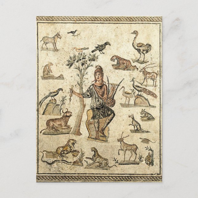 Orpheus With The Animals Postcard (Front)