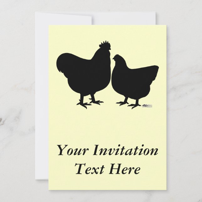Orpington Silhouette Invitation (Front)