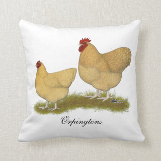 Orpingtons Lemon Cuckoo Cushion