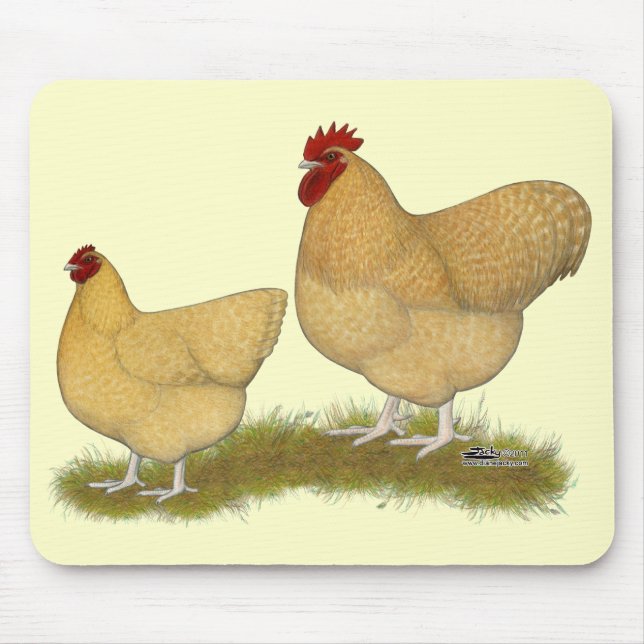 Orpingtons Lemon Cuckoo Mouse Pad (Front)