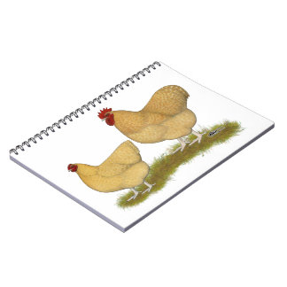 Orpingtons Lemon Cuckoo Spiral Notebook