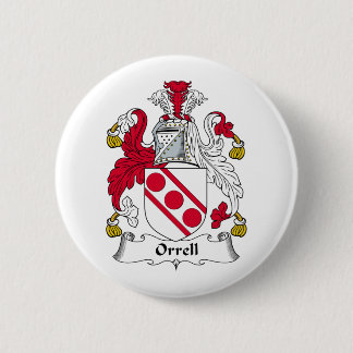 Orrell Family Crest 6 Cm Round Badge